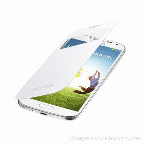 Cute Flip Leather Case/Cover for Samsung Galaxy S4 i9500, S-view Leather Case